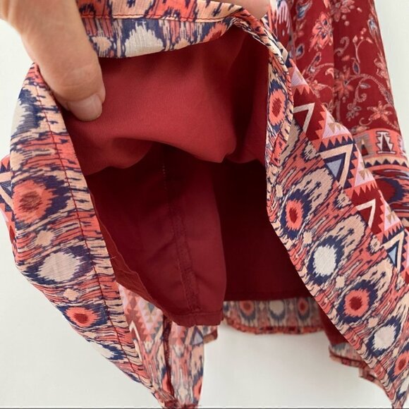 Hollister  print mini dress with crisscross back straps, floral print - Picture 8 of 11